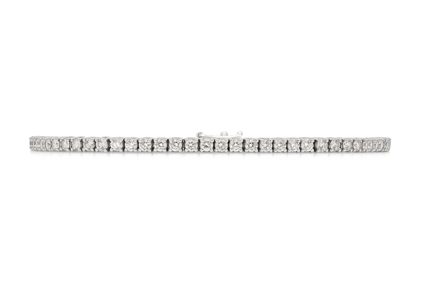 18K White Gold Tennis Bracelet