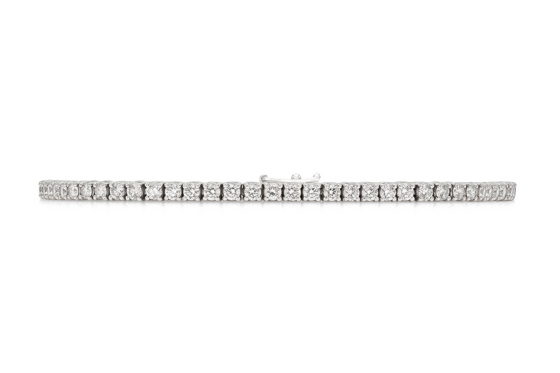 18K White Gold Tennis Bracelet