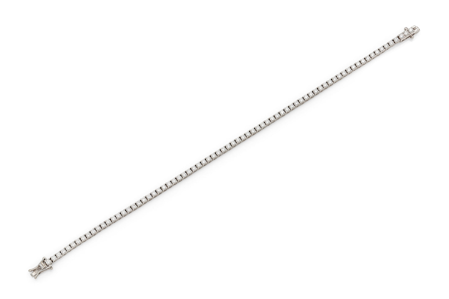 18K White Gold Tennis Bracelet