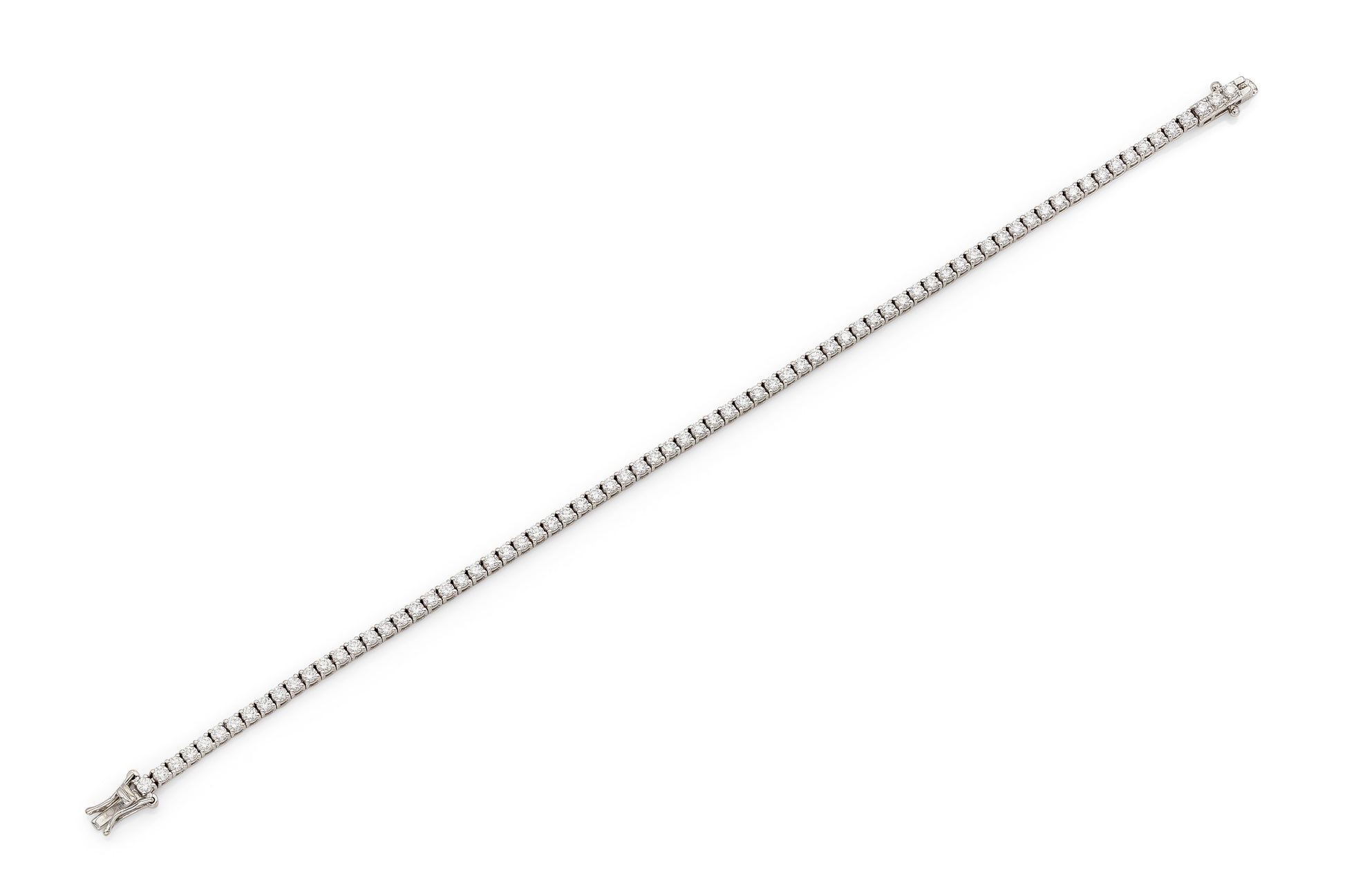 18K White Gold Tennis Bracelet