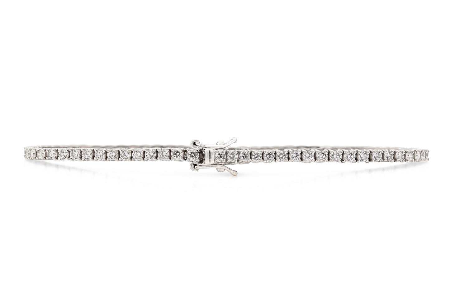 18K White Gold Tennis Bracelet