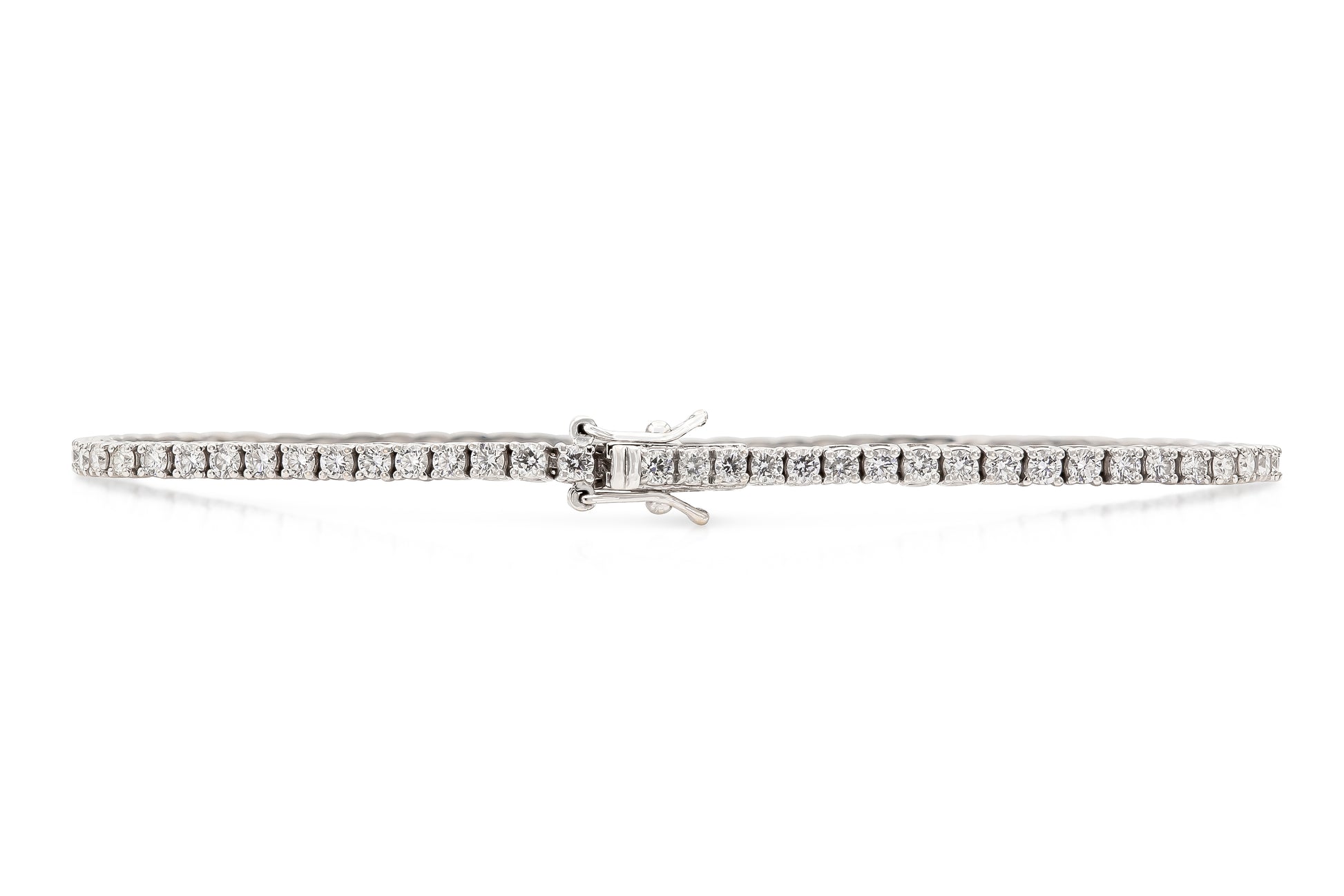 18K White Gold Tennis Bracelet