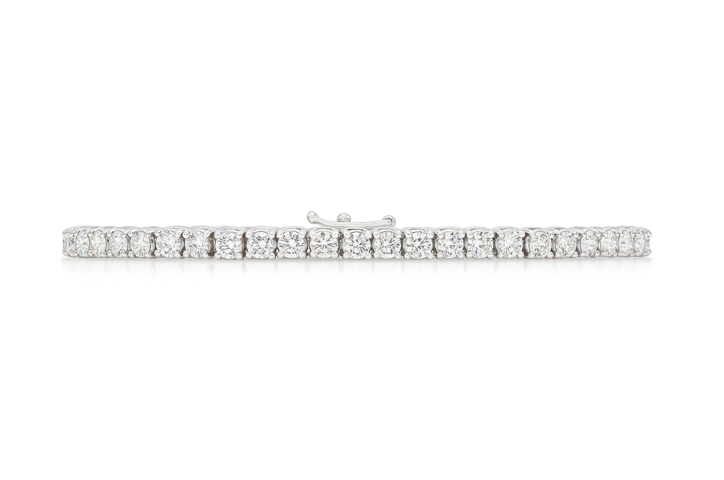 18K White Gold Tennis Bracelet