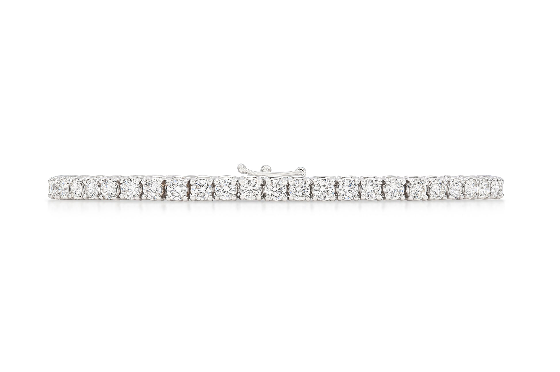 18K White Gold Tennis Bracelet