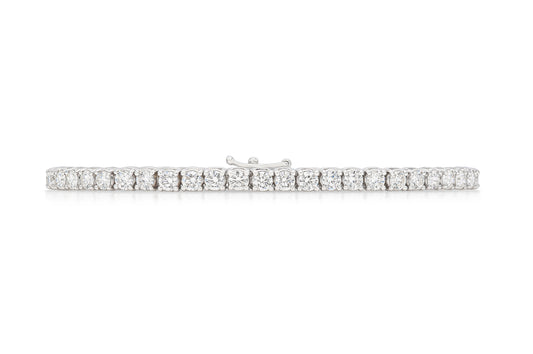 18K White Gold Tennis Bracelet