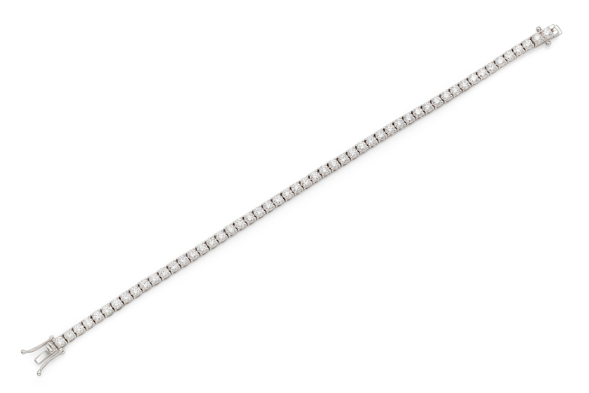 18K White Gold Tennis Bracelet