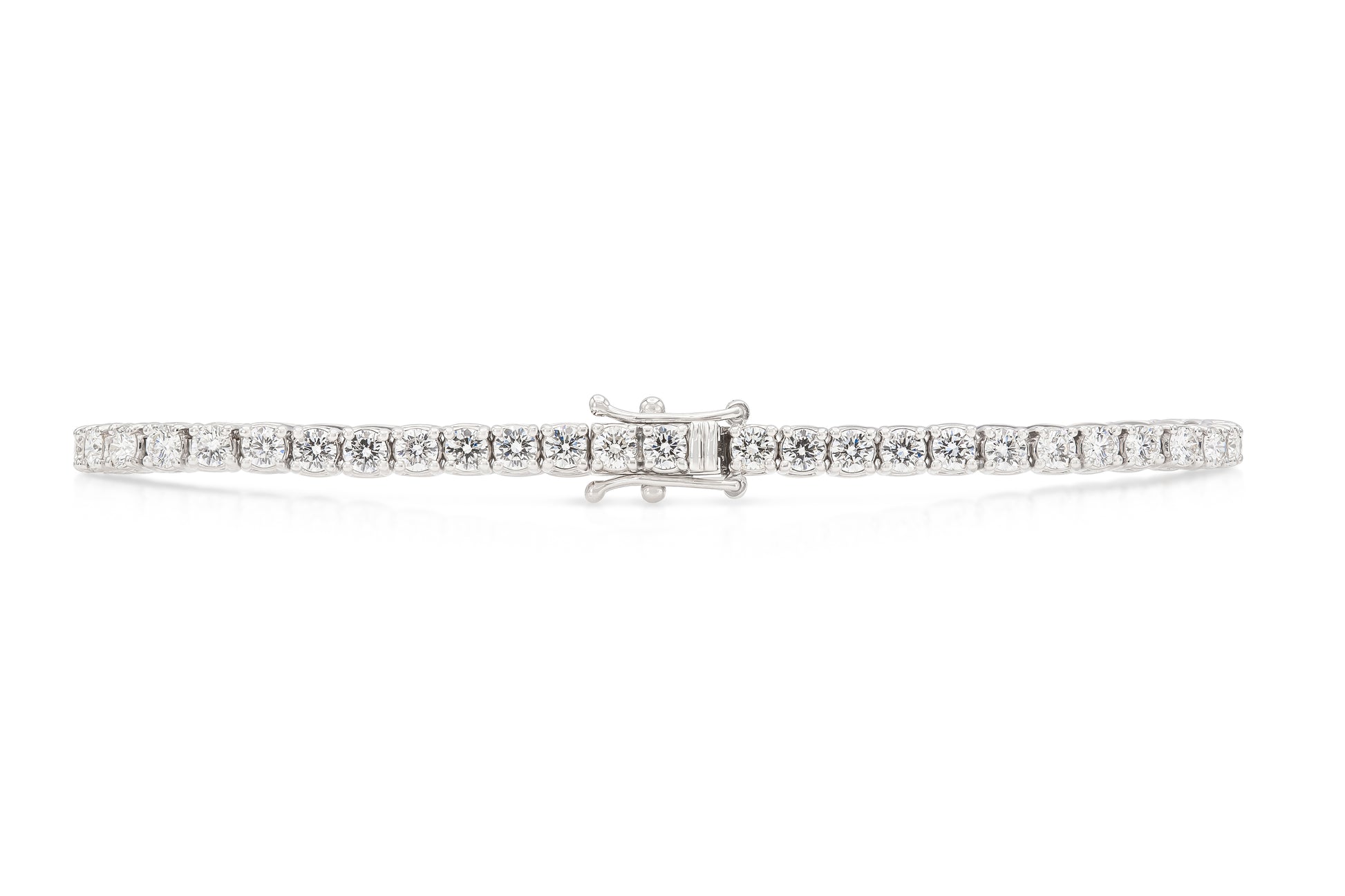 18K White Gold Tennis Bracelet
