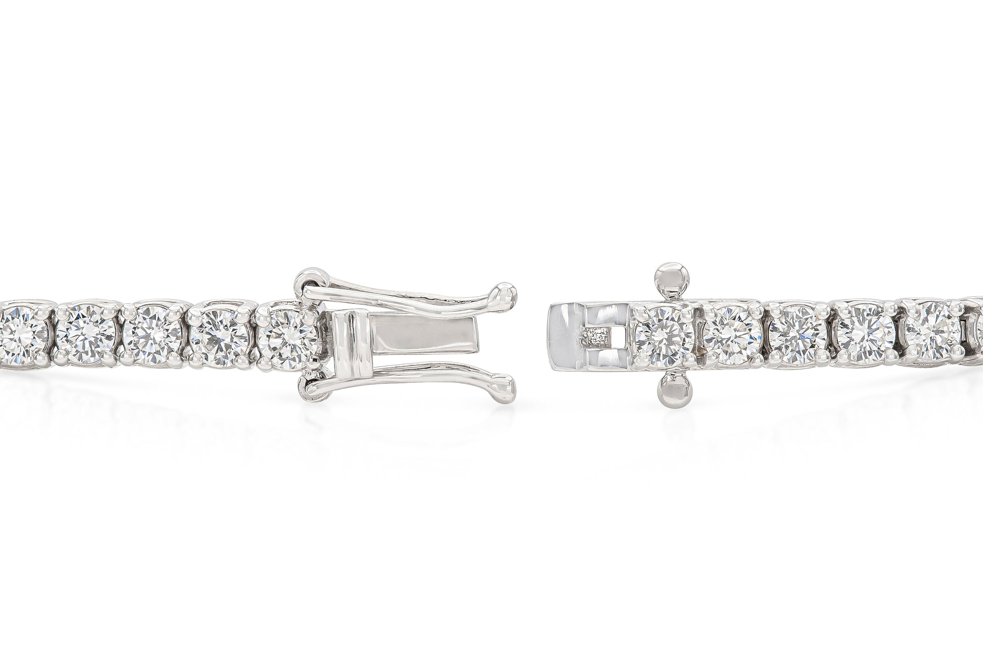 18K White Gold Tennis Bracelet