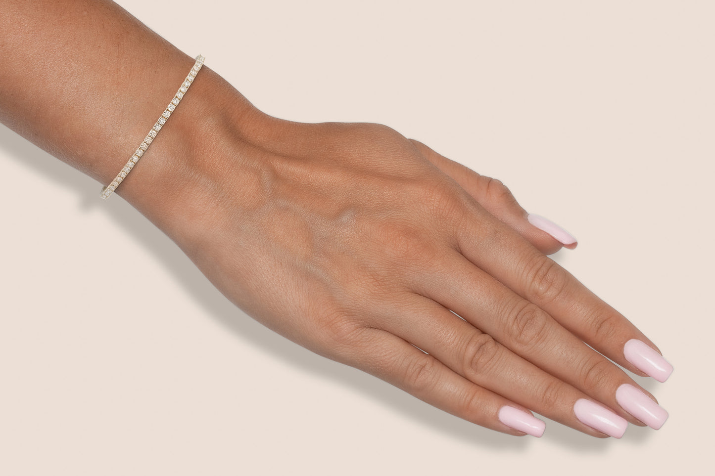 18K Yellow Gold Tennis Bracelet DTw. 2.39ct