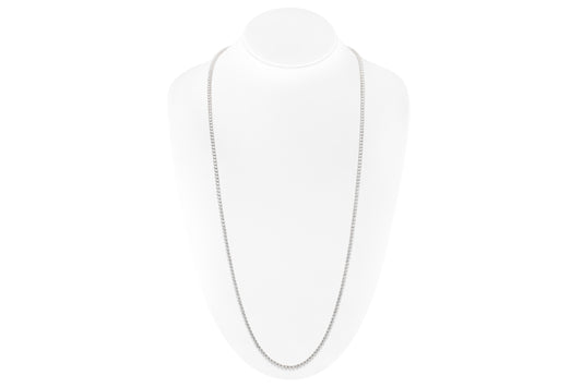 18K White Gold Opera Necklace Tw. 14.76 carat