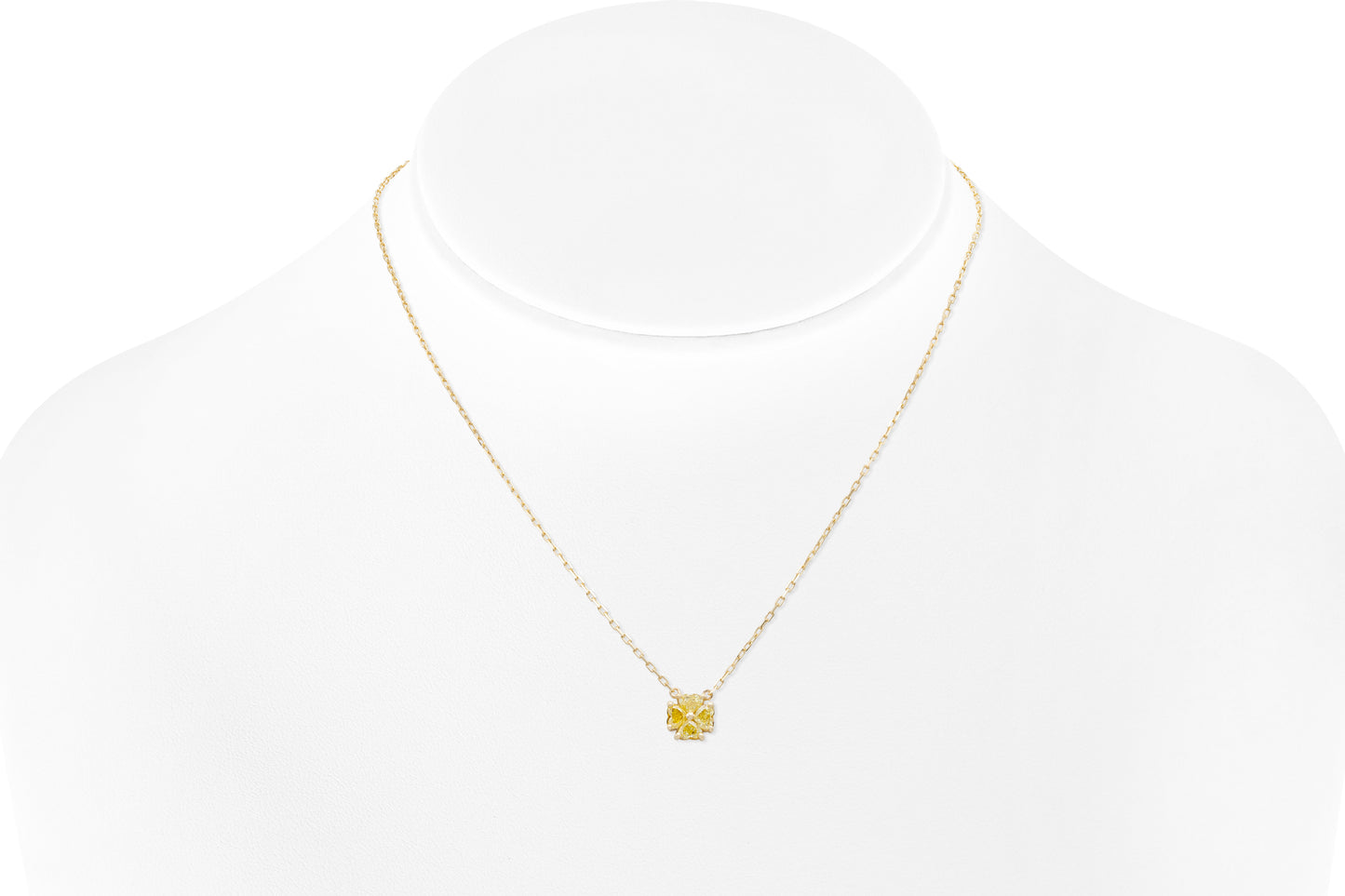 18K YG Petit Heartinity Intense Yellow Diamond Pendant
