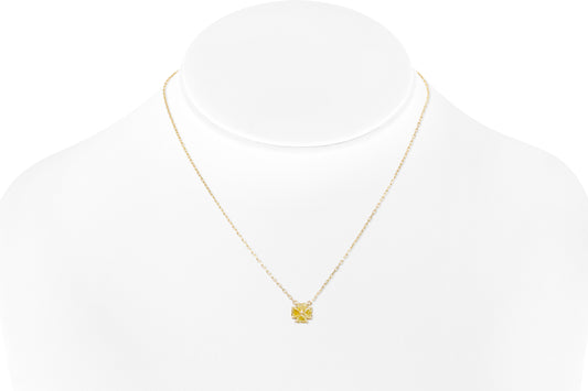 18K YG Petit Heartinity Intense Yellow Diamond Pendant