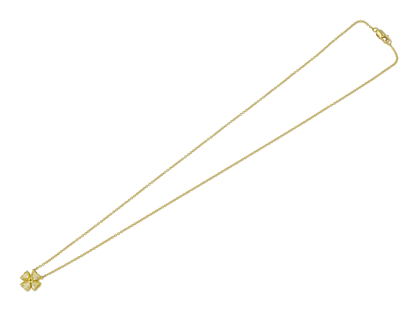 18K Yellow Gold Fancy Intense Yellow Diamonds Heartinity MM