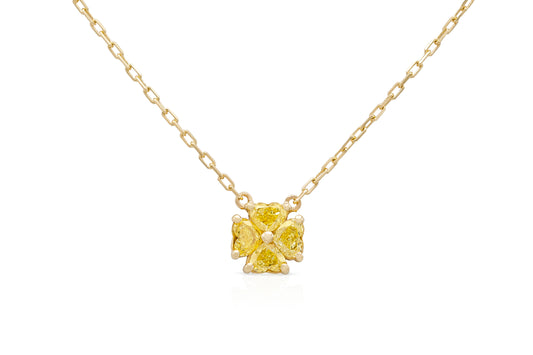 18K YG Petit Heartinity Intense Yellow Diamond Pendant