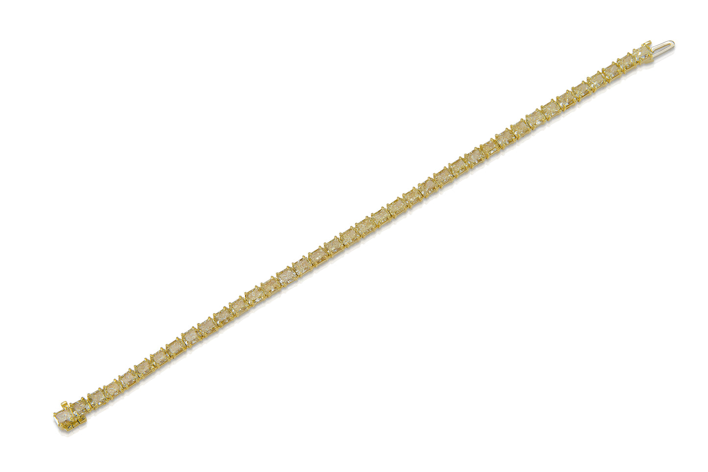 18K Yellow Gold Yellow Diamond Bracelet Tw. 15.11 carat
