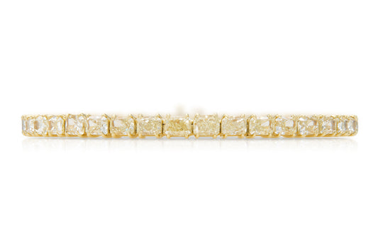18K Yellow Gold Yellow Diamond Bracelet Tw. 15.11 carat