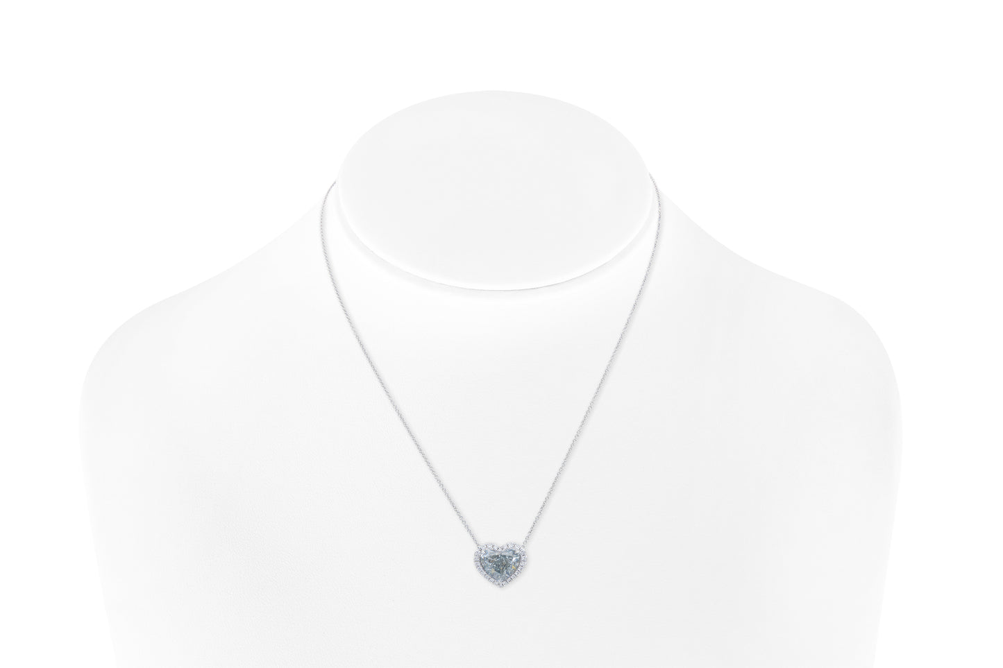 Natural Heart Shape Fancy Diamond Pendant