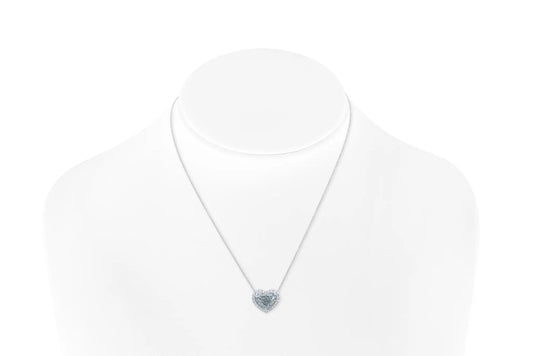 Natural Heart Shape Fancy Diamond Pendant