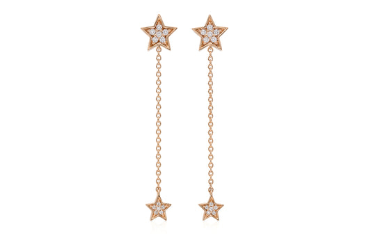 18K Rose Gold Yuliia Star Earrings