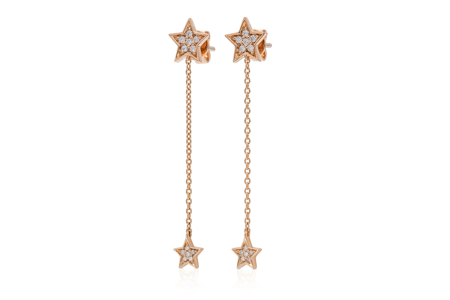 18K Rose Gold Yuliia Star Earrings