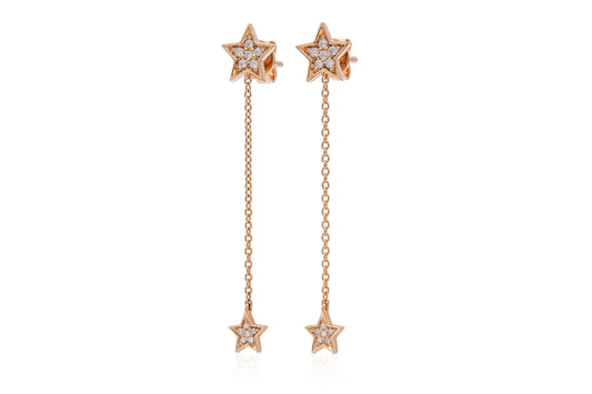 18K Rose Gold Yuliia Star Earrings