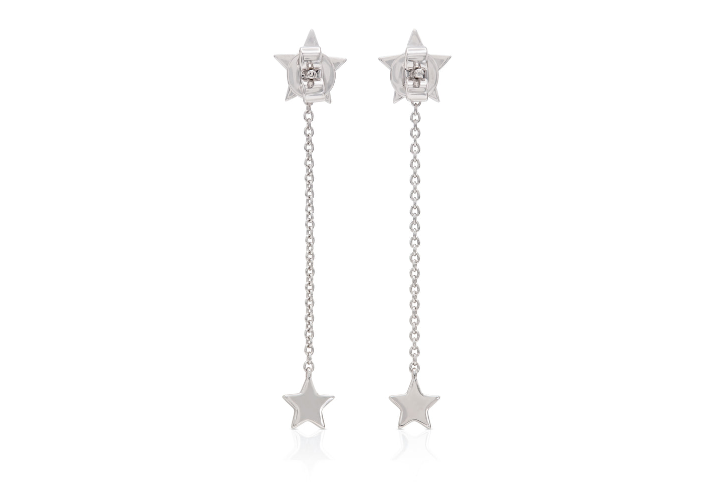 18K White Gold Yuliia Star Earrings