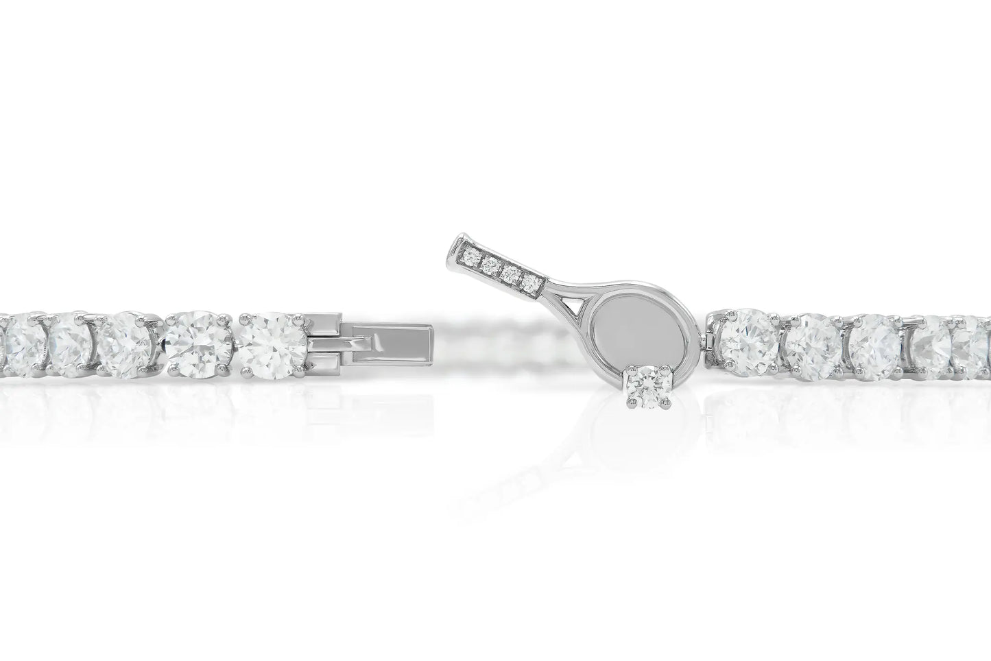 Platinum Tennis Bracelet Tw. 10.55 carat