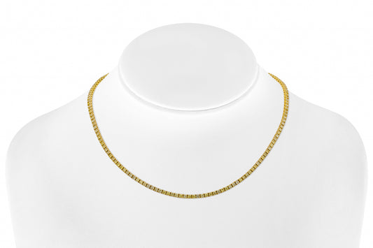18K Yellow Gold Fancy Intense Yellow Diamond Tennis Necklace 6.36 carat