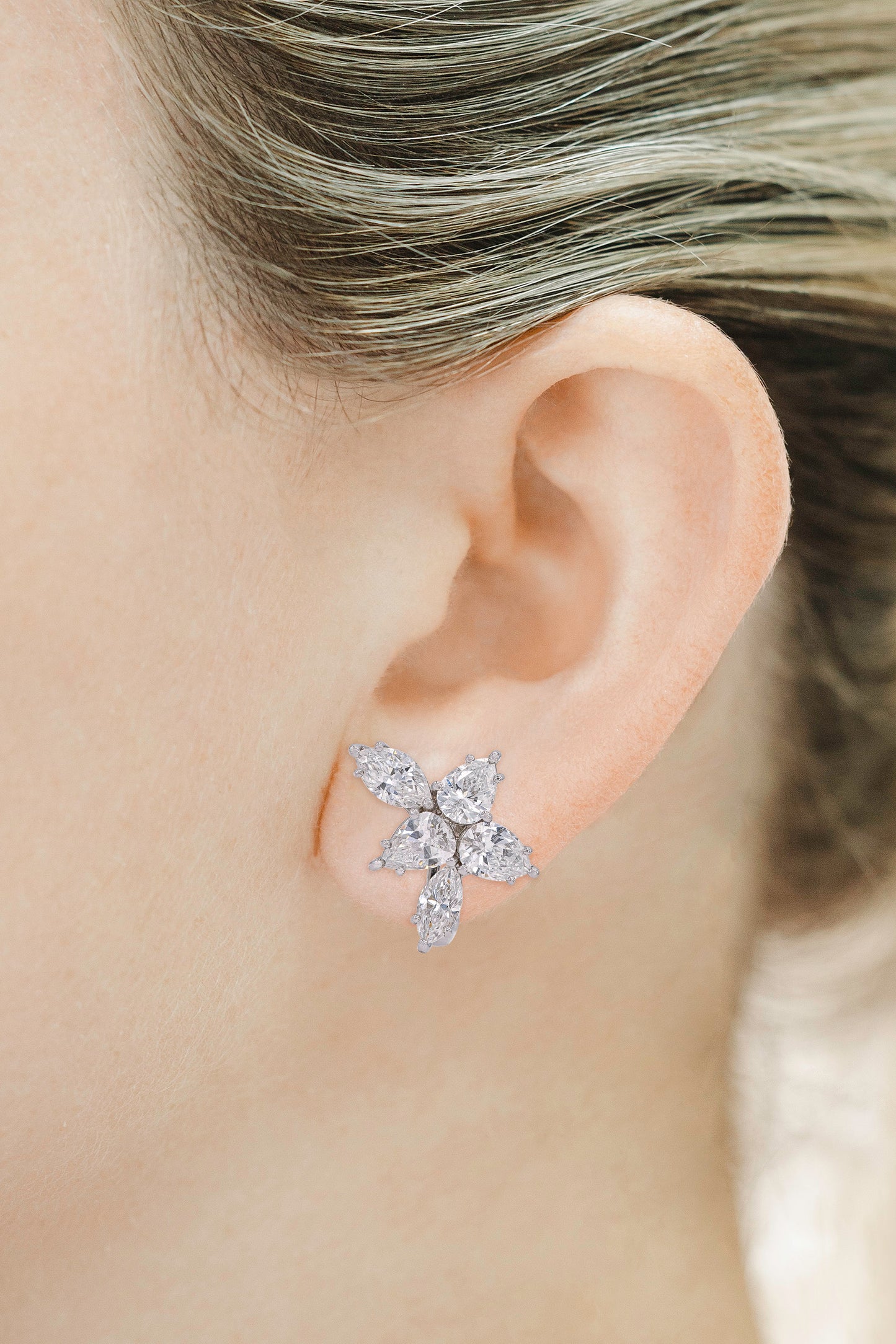 Platinum Diamond Ethereal Constellation Earrings DTw. 4.02 carat