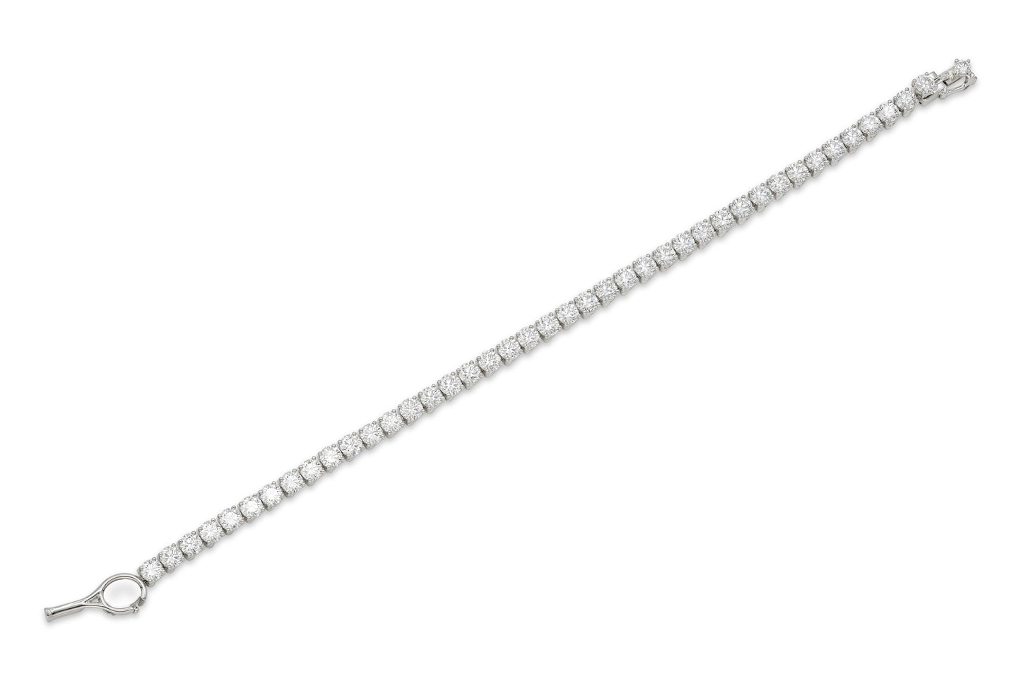 Platinum Tennis Bracelet Tw. 4.62 carat