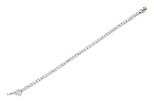 Platinum Tennis Bracelet Tw. 5.26 carat
