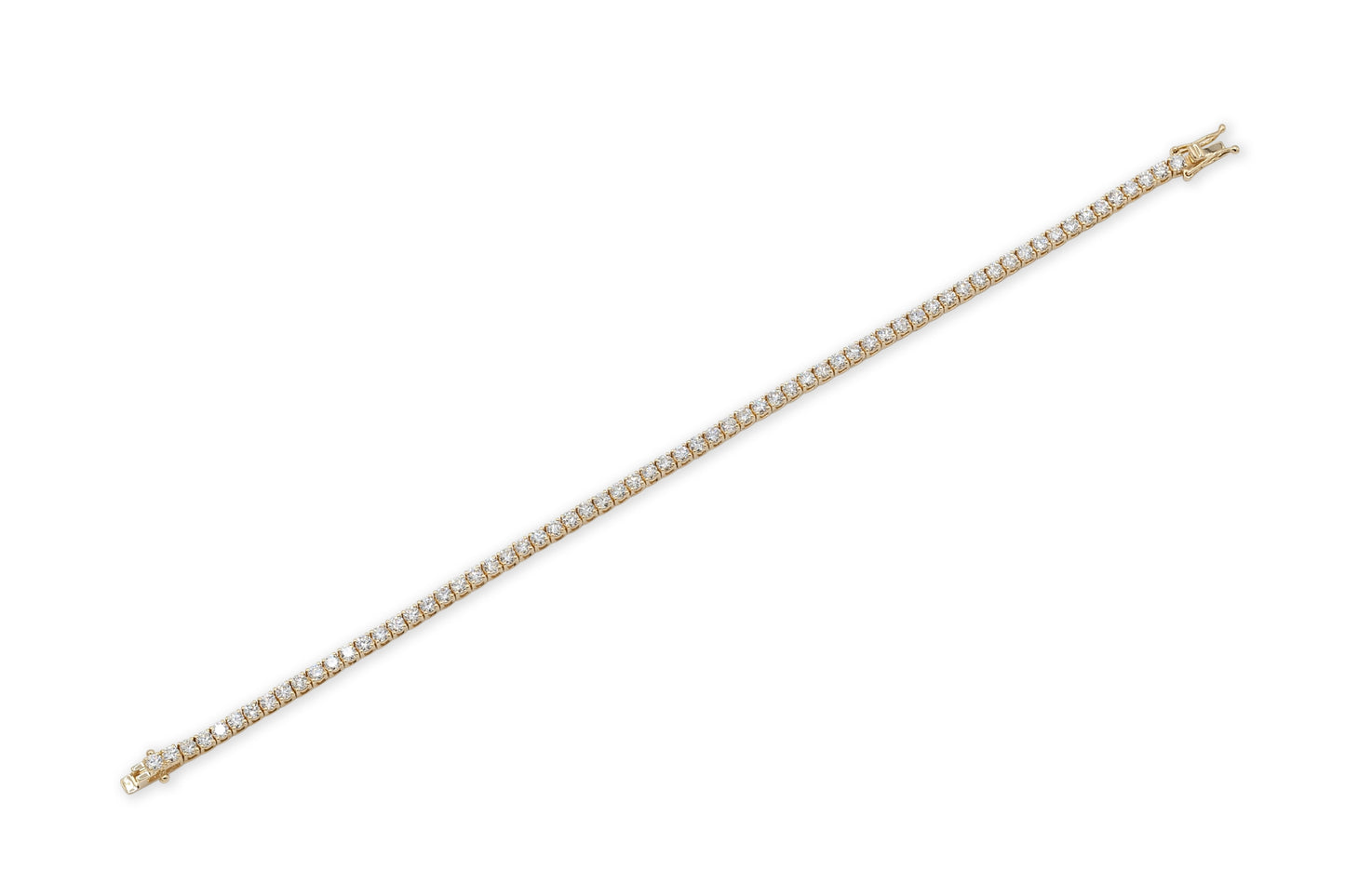 18K Yellow Gold Tennis Bracelet
