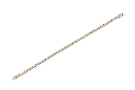 18K Yellow Gold Tennis Bracelet
