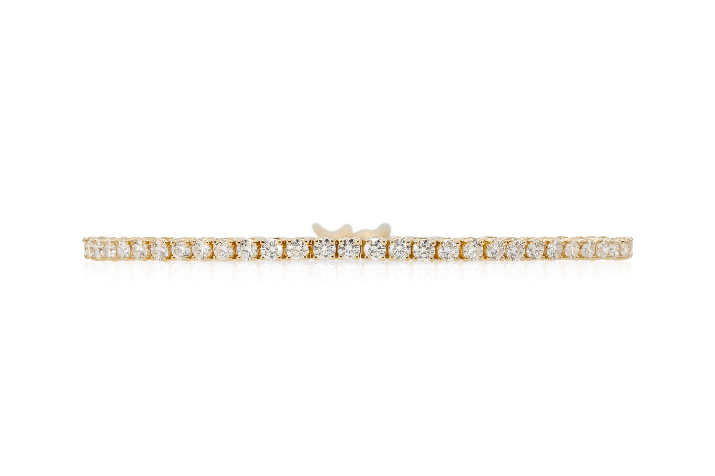 18K Yellow Gold Tennis Bracelet