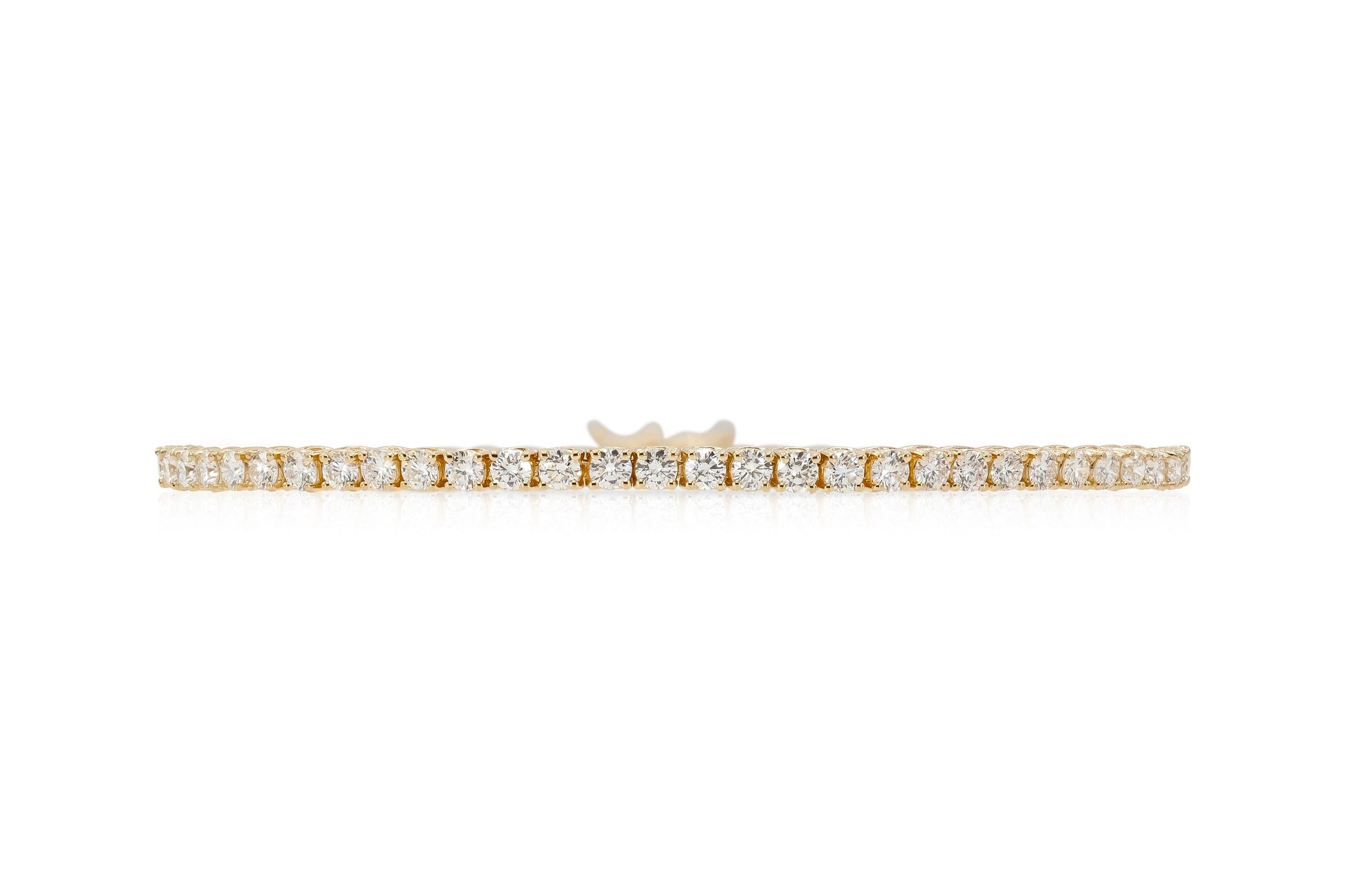 18K Yellow Gold Tennis Bracelet