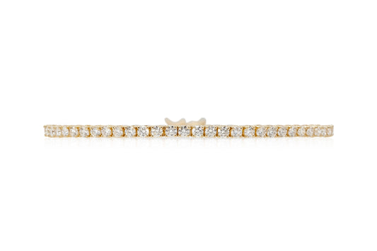 18K Yellow Gold Tennis Bracelet