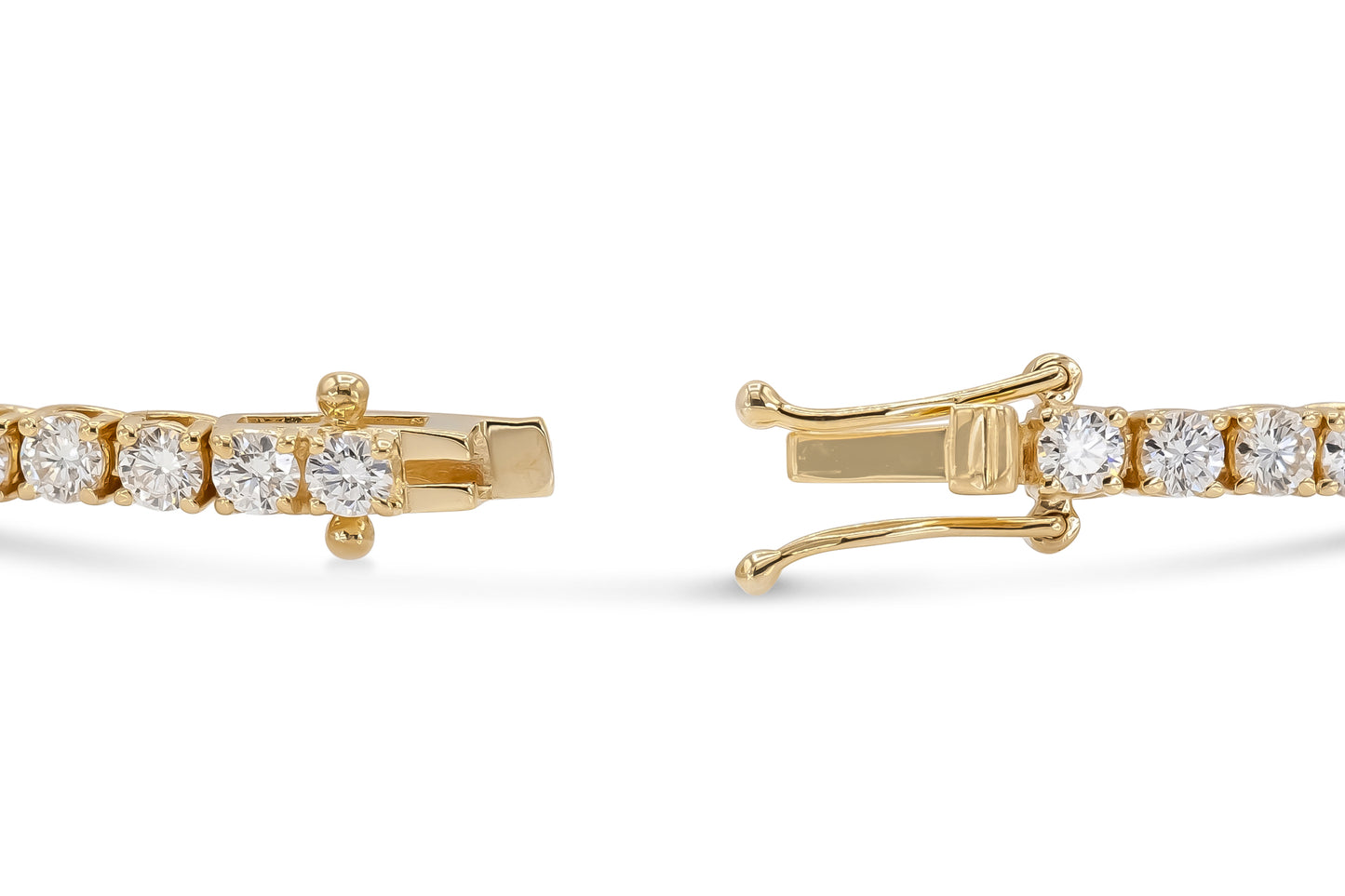 18K Yellow Gold Tennis Bracelet