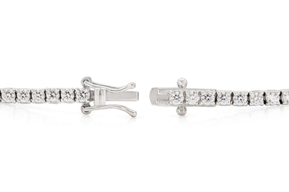 18K White Gold Diamond Tennis Bracelet Tw. 2.98 carat