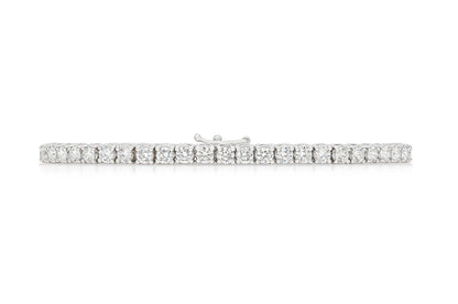 18K White Gold Tennis Bracelet Tw. 4.60 carat