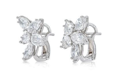 Platinum Diamond Ethereal Constellation Earrings DTw. 4.02 carat