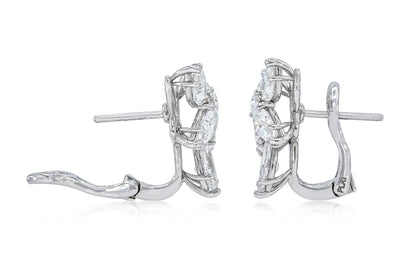 Platinum Diamond Ethereal Constellation Earrings DTw. 4.02 carat