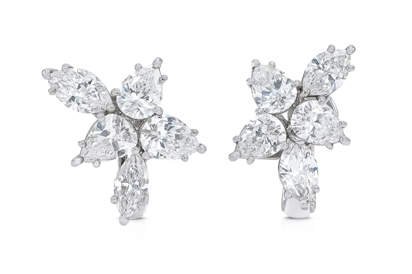 Platinum Diamond Ethereal Constellation Earrings DTw. 4.02 carat