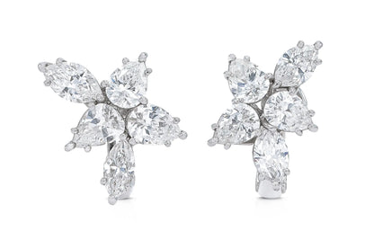 Platinum Diamond Ethereal Constellation Earrings DTw. 4.02 carat