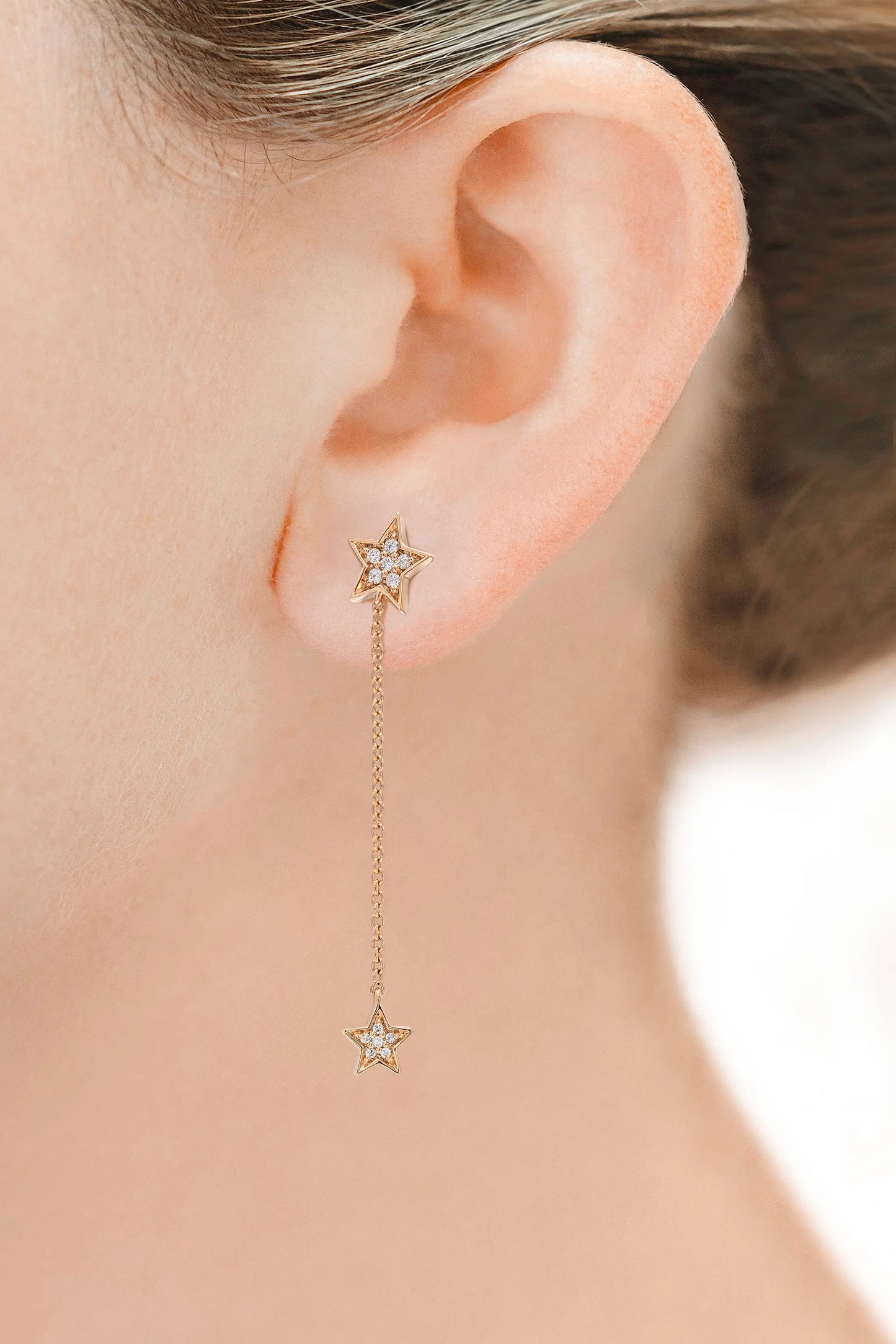 18K Rose Gold Yuliia Star Earrings