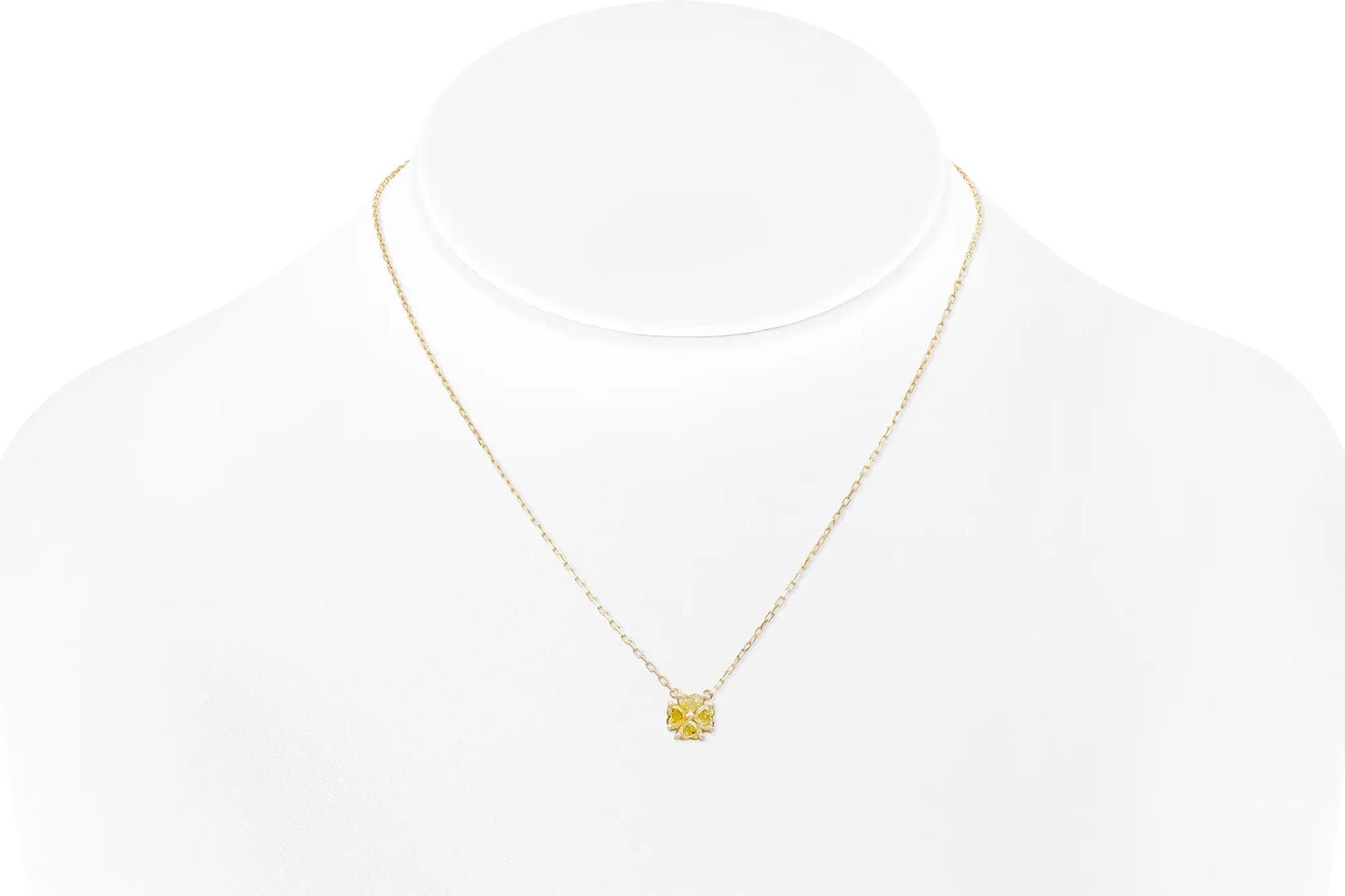 18K YG Petit Heartinity Intense Yellow Diamond Pendant