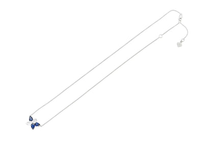 18K White Gold Diamond & Royal Blue Sapphire Constellation Pendant