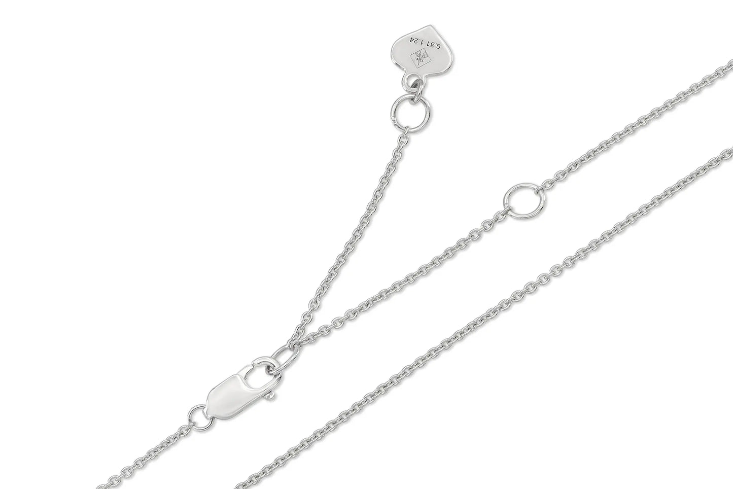 18K White Gold Diamond & Royal Blue Sapphire Constellation Pendant