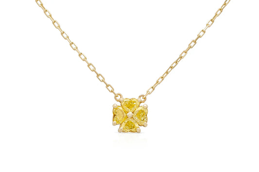 18K YG Petit Heartinity Intense Yellow Diamond Pendant