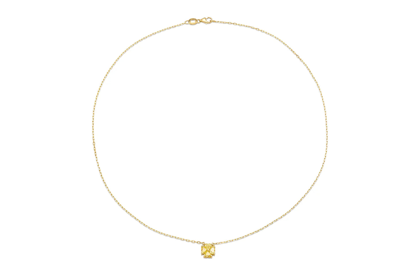 18K YG Petit Heartinity Intense Yellow Diamond Pendant