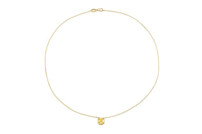 18K YG Petit Heartinity Intense Yellow Diamond Pendant